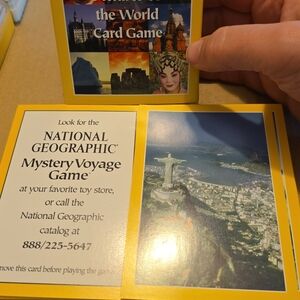 National Geographic Mystery Voyage Card Game - Bright Yellow Box